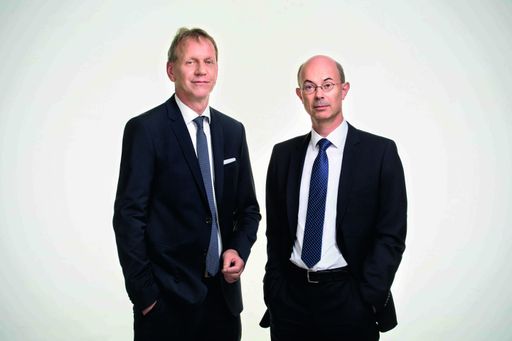 Die Vorstände der VBV-Pensionskasse Mag. Gernot
Heschl und Mag. Günther Schiendl.