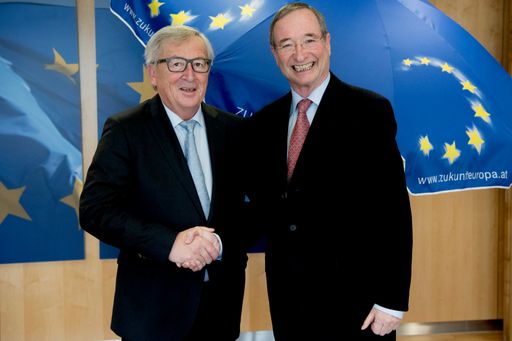 Jean-Claude Juncker, Präsident der Europäischen
Kommission, und EUROCHAMBRES-Präsident Christoph Leitl