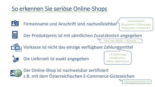 Vorschau Bild von So erkennen Konsumenten seriöse Online-Shops