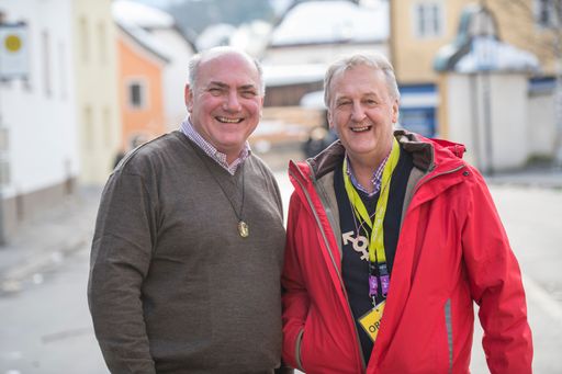 Vorschau Bild von Im Bild v.l.n.r.: Hannes Staggl (Imst Tourismus)
und Kurt Zebisch (Fasnacht Imst).