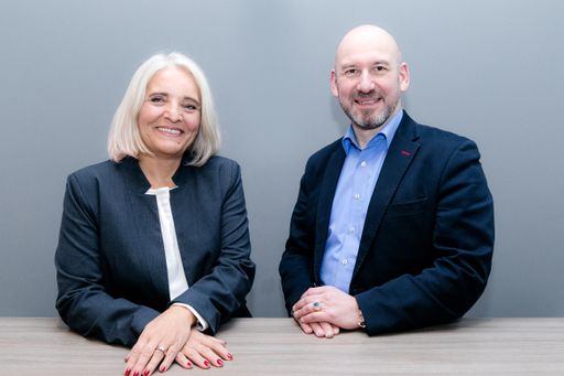 Chefredakteurin Birgit Salomon und Christian Call