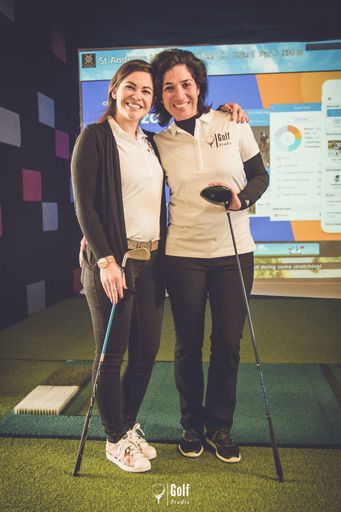 Die Inhaberinnen des neuen Indoor Golf Studios in
St. Lambrecht: Ana Schneider und Gabriela Leitner