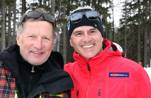  Franz Klammer und Gerhard Brüggler (Organisator WorldSkitest)