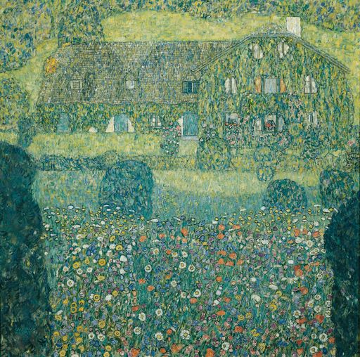 Gustav Klimt, Forsthaus in Weißenbach I (Landhaus
am Attersee), 1914