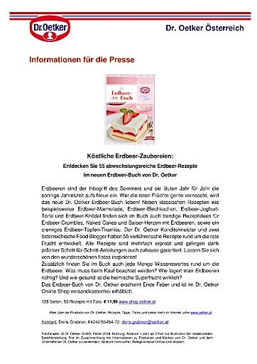 Vorschau Bild von Das neue Dr. Oetker Erdbeer-Buch