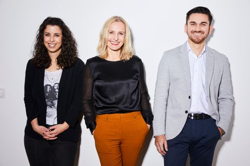  Das Team hinter Energy Hero: Tamar Ehlers, Eveline
Steinberger- Kern und Philip Skrbic (von links)