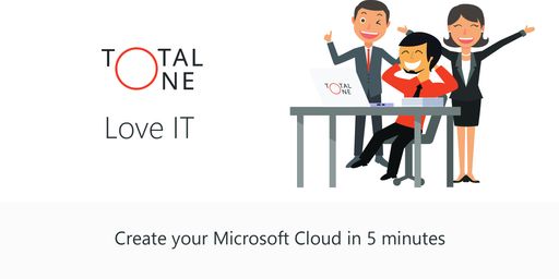 In wenigen Stunden richtet Total One für KMUs
online individuell angepasste Kundeninfrastruktur und das
persönliche Microsoft Lizenzmanagement ein.