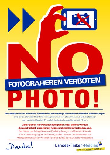  Plakat NÖ Landeskliniken-Holding NO PHOTO!