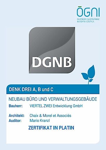 Vorschau Bild von Schautafel Zertifikat DENK DREI