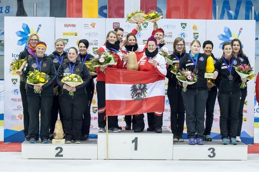  Finale Mannschaftsspiel Damen, Gold an Österreich