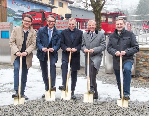 Spatenstich zur Sanierung SchafbergBahn