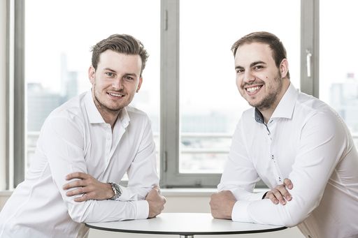 Die Bitpanda-Gründer Eric Demuth (links) und Paul
Klanschek.