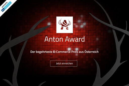 Anton Award presented by BS Payone - Banner