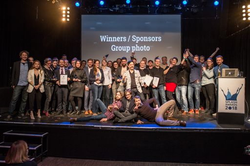 Vorschau Bild von Gewinner Gruppenfoto des Splash Awards in Frankfurt