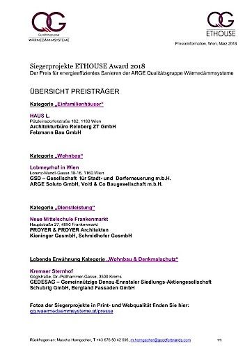 Vorschau Bild von ETHOUSE Award 2018 - die Siegerprojekte