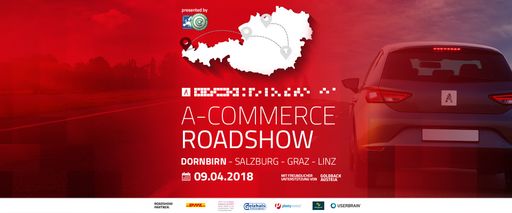 A-COMMERCE Roadshow Banner - Stop Dornbirn