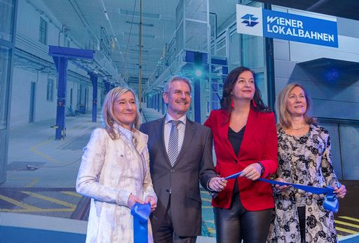 Wiener Lokalbahnen eröffneten Betriebsgelände mit
neuer Remise