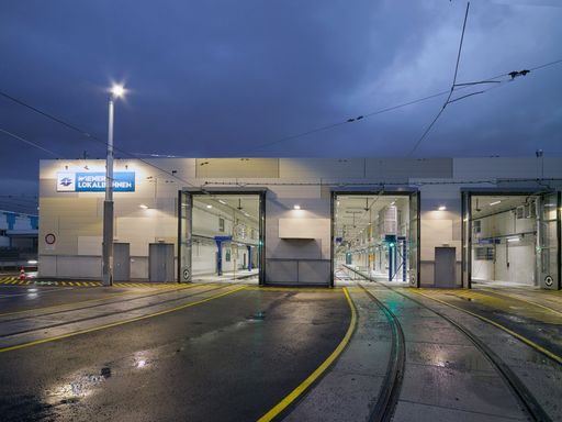 Vorschau Bild von Wiener Lokalbahnen eröffneten Betriebsgelände mit
neuer Remise
