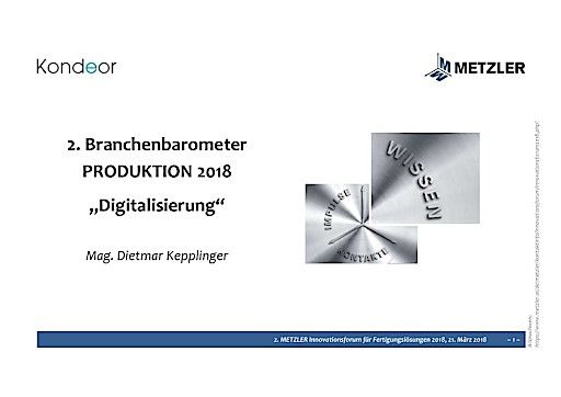 Vorschau Bild von Grafiken Metzler Branchenbarometer Produktion 2018