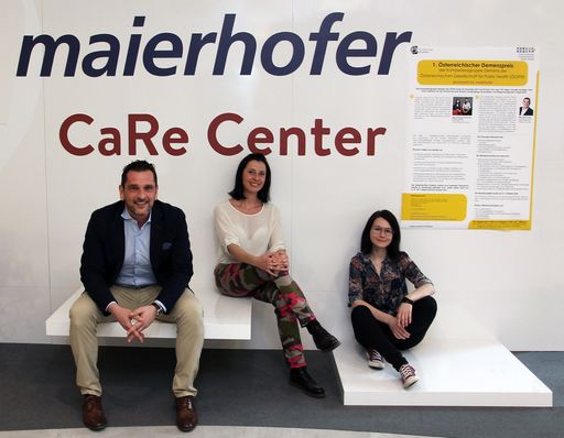 Der in Kooperation mit der maierhofer Gruppe
ausgeschriebene „1. Österreichische Demenzpreis“ zeichnet ein
bereits existentes, innovatives, forschungsgeleitetes Projekt aus.
Die Einreichfrist endet am 31. Oktober 2018.