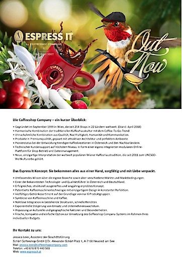 Vorschau Bild von Espress It by Coffeeshop Company Factsheet
