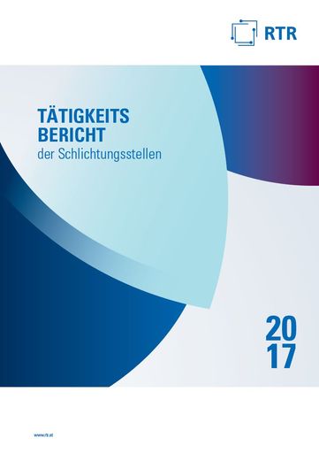  So sieht er aus: Der Tätigkeitsbericht der
Schlichtungsstellen 2017
