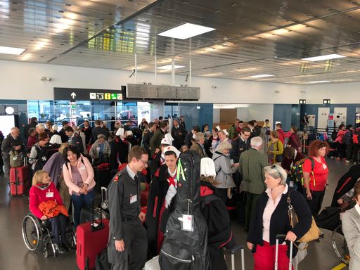 Abflug Wien Schwechat nach Lourdes