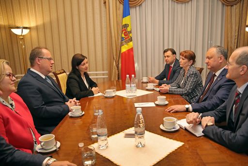 Finanz-Staatssekretär Fuchs im Gespräch mit
Staatspräsident Igor Dodon im Rahmen des offiziellen Arbeitsbesuches
in der Republik Moldau.