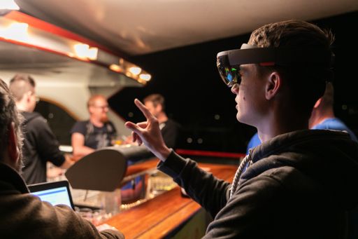 Vorschau Bild von Auch mit Augmented Reality wurde bei den Projekten
gearbeitet.