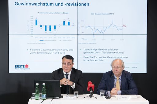  https://www.apa-fotoservice.at/galerie/13773
Alexandre Dimitrov, Manager des Aktienfonds ESPA STOCK RUSSIA und
Peter Szopo, Aktienstratege Erste Asset Management.