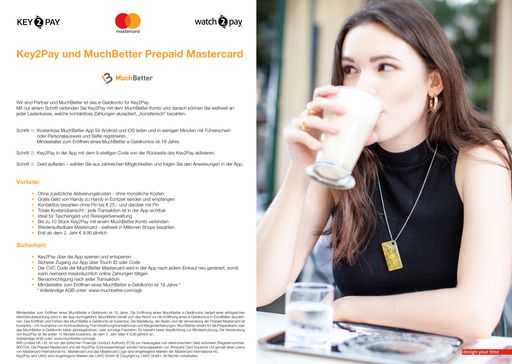 Vorschau Bild von Key2Pay - Österreichs erster Schlüsselanhänger mit Prepaid
Mastercard ist derzeit mit zwei Motiven erhältlich Der Kuss von
Gustav Klimt und Caféterrasse am Abend von Vincent van Gogh