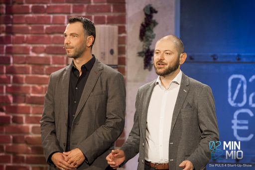 Vorschau Bild von Herbert Zerche und Michael Prünner beim Pitch