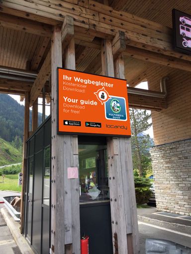 Vorschau Bild von Kassenstelle Ferleiten mit Hinweis zu neuem
Multimedia-Guide