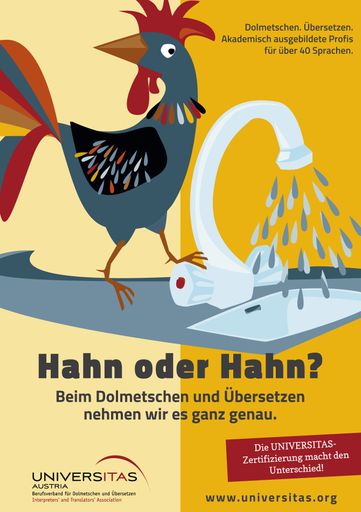 Das Werbesujet von UNIVERSITAS Austria, konzipiert
von der Agentur Friedl und Partner.
