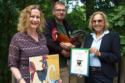 Vorschau Bild von Die Präsidentin von UNIVERSITAS Austria, Dagmar
Jenner, mit Tiergarten-Direktorin Dr. Dagmar Schratter.