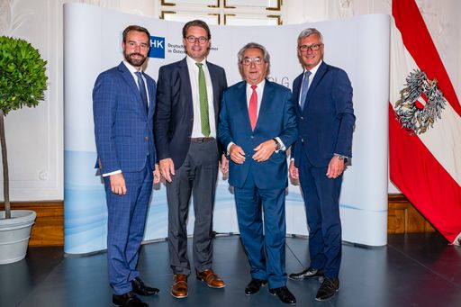 Prominente Redner bei der Matinee der Deutschen
Handelskammer in Österreich (DHK) in der Residenz Salzburg. Foto:
Andreas Kolarik/Kirchmair, 23.06.18