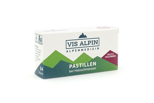 Vorschau Bild von Packshot VIS ALPIN Alpensalzpastillen Holunder
