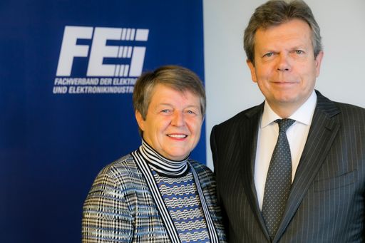  https://www.apa-fotoservice.at/galerie/14031 Im Bild: Mag.
Brigitte Ederer, Präsidentin des FEEI und Dr. Lothar Roitner,
Geschäftsführer des FEEI