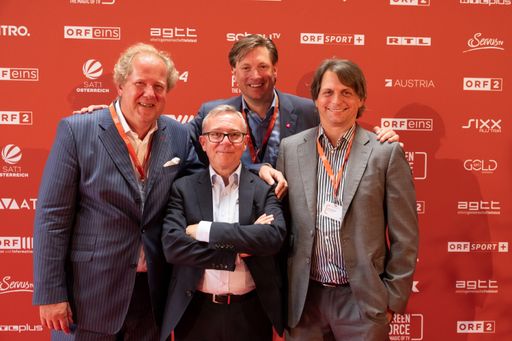  AGTT-Präsidium mit Keynote-Speaker Les Binet.