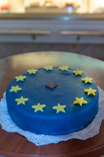 Vorschau Bild von Ein Leckerbissen für Österreichs
EU-Präsidentschaft: die Europatorte der Conditorei Sluka