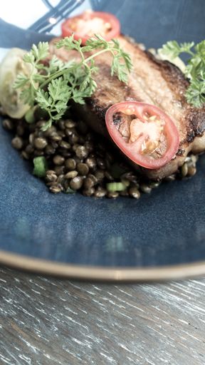 Vorschau Bild von Schweinebauch I marinierte Linsen