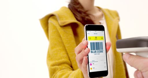 Blue Code-Bezahlvorgang über die ELBA-App