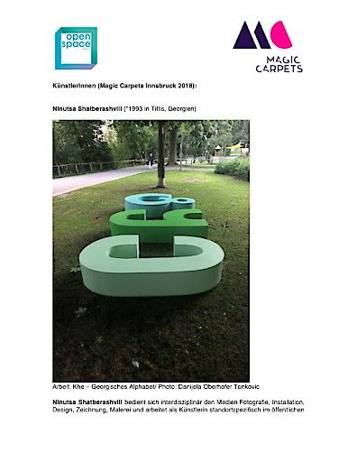 Vorschau Bild von KünstlerInnen - Magic Carpets Innsbruck 2018 Balance - Kunst im öffentlichen Wilten Logos