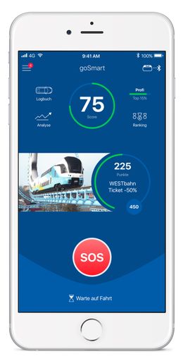 Vorschau Bild von goSmart-App belohnt sichere Autofahrer mit 50 %
Rabatt auf WESTBahn-Tickets