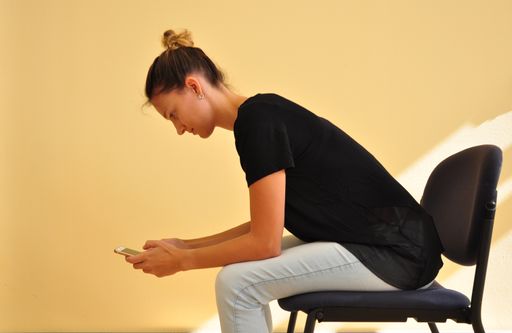 Vorschau Bild von Eine ergonomische Alternative ist diese
„Kutscherhaltung“.