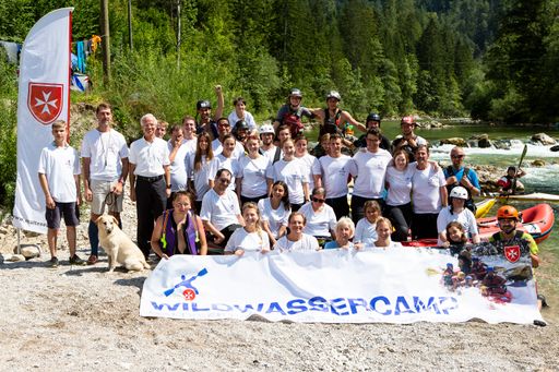 Gruppenfoto - 20. Malteser Wildwasser Camp 2018 in
Wildalpen in der Steiermark