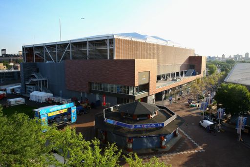 NEW YORK, NY - AUGUST 24: A general view of Louis
Armstrong Stadium is seen prior to the start of the 2018 US Open at
the USTA Billie Jean King National Tennis Center on August 24, 2018
in the Flushing neighborhood of the Queens borough of New York City.
(Photo by Mike Stobe/Getty Images for USTA)