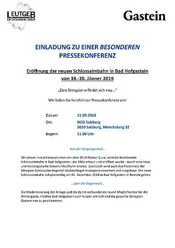 Vorschau Bild von Einladung zur Pressekonferenz Word