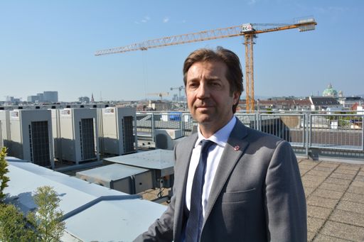  Landesinnungsmeister Christian Leiner bei der
Jahrespressekonferenz der Wiener Rauchfangkehrer am 06. September
2018
