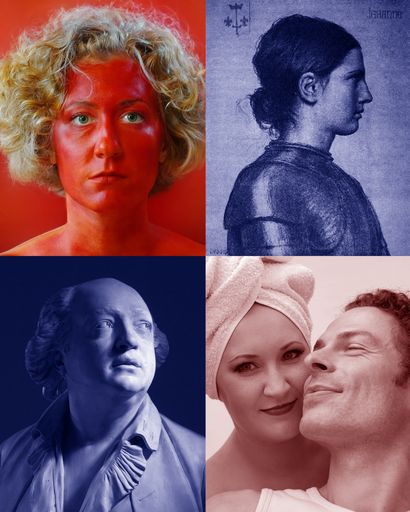 Fieber, Feuer, Flamme | Sujetbild Im Uhrzeigersinn Jeanne &
Gilles - sirene Operntheater | Jeanne d'Arc in einer Darstellung von
Paul Dubois - Musée de Reims | Graf Cagliostro, Büste von
Jean-Antoine Houdon - LACMA | Die Schöne Galathée -
oper.ganz.nah/mariano